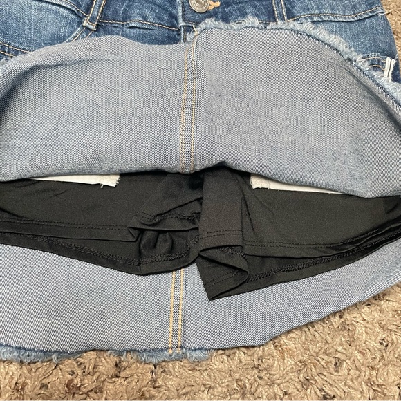 Abercrombie Kids Girls Bow Denim Jean Skort Size 11/12 - Picture 6 of 6